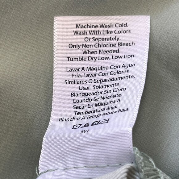 George Mens Pistachio Green Nylon Blend 34" Flat-Front Chino Shorts With Pockets - Picture 5 of 10